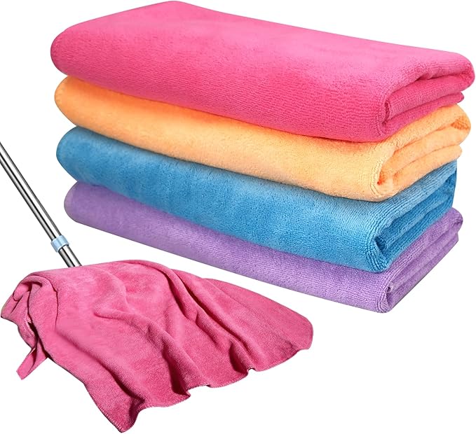 Extra Large Microfiber Cleaning Cloth 30 x 20 Inch Reusable Thick Cleaning by OLUTACOT