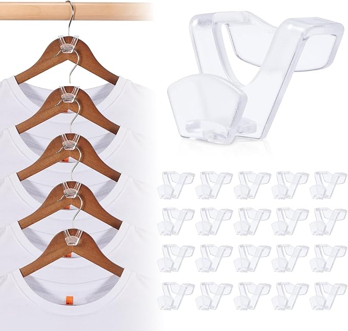 HOUSE DAY Space Saving Hangers 20 Pack, Heavy Duty Hangers Space Saver by HOUSEDAY