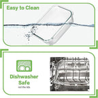 HOMBERKING 10 Pack Borosilicate Glass Meal Prep Containers - Image 5