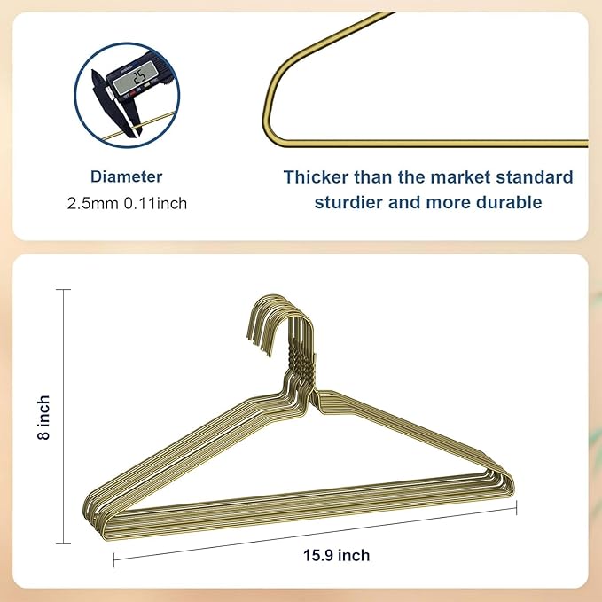 SPECILITE Wire Metal Clothes Hangers Bulk 250 Pack - Image 2