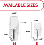 Command Small Clear Wire Toggle Hooks, 10 Wall Hook and 12 Strips, Damage-Free - Image 2