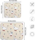 Goose Blue Hearts and A Bow Dish Drying Mat - Image 3