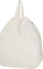 Canvas Laundry Bags with Handles & Rectangular Base, Washable Canvas Drawstring by CALACH