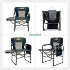 SUNNYFEEL Camping Directors Chair, Heavy Duty,Oversized Portable Folding Chair with Side Table, Pocket for Beach, Fishing,Trip,Picnic,Lawn,Concert Outdoor Foldable Camp Chairs - Image 7