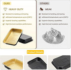 Aluminum Foil Pans, Extra Heavy Duty Disposable Aluminum Baking Pans, - Image 4