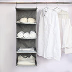 Hanging Closet Organizer, Easy Mount Collapsible 4-Shelf Camper Closet Wardrobe - Image 7
