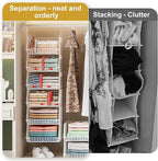 6 Tier Extra Large Hanging Closet Organizer, Closet Storage Hanging - Image 7