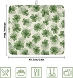 St Patrick's Day Green Clover Dish Drying Mat - Image 2