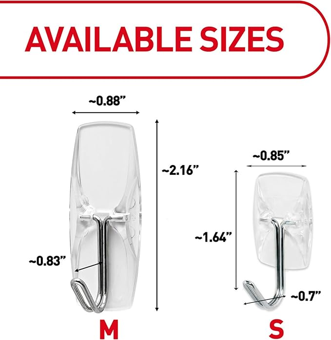 Command Medium Clear Wire Toggle Hooks, 6 Wall Hook and 8 Strips, Damage-Free - Image 9
