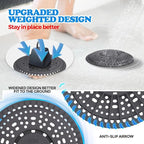 zaa Shower Drain Hair Catcher, Upgraded 2Pack Premium Silicone Drain Protector - Image 3