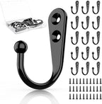 15Pcs Black Wall Mounted Coat Hooks, Hanger Hook by ZAYBOD