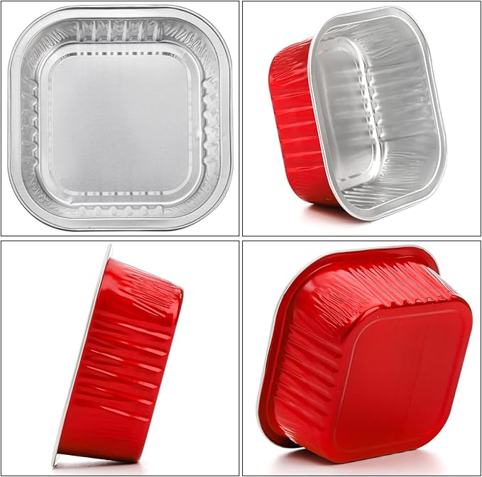 ZEAYEA 60 Pack 10 oz Aluminum Foil Baking Cups - Image 3