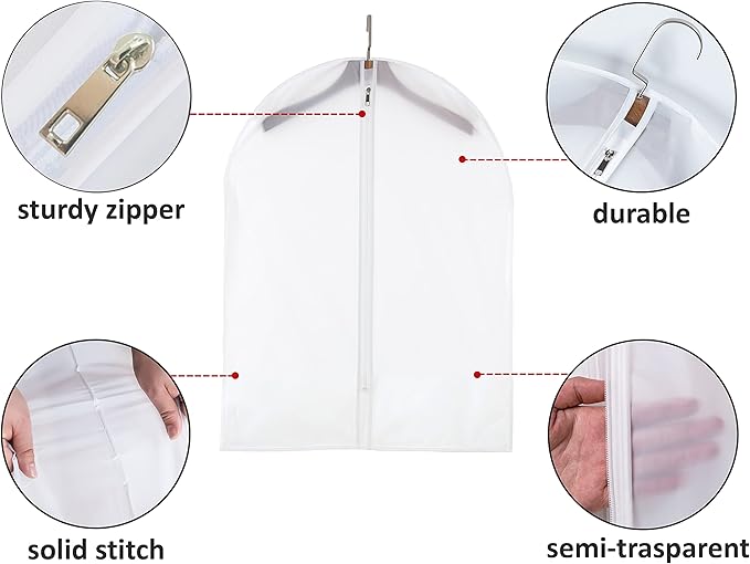 6 Pack Short Garment Bags - Image 3