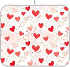 Happy Valentine’s Day Dish Drying Mat by Wamika