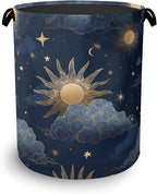 Sun Moon Stars Laundry Basket, Oxford Cloth Laundry Hamper by Unknown