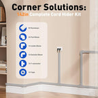 Delamu Cord Hider, 142in Cable Hider, Cord Covers - Image 3
