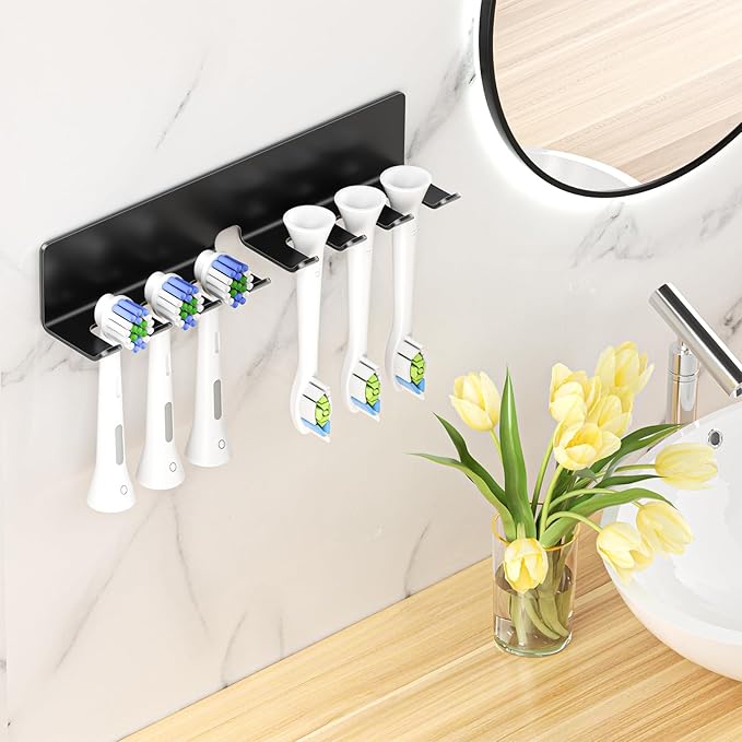Electric Toothbrush Head Holder, Toothbrush Holders Wall Mounted, Electric - Image 2