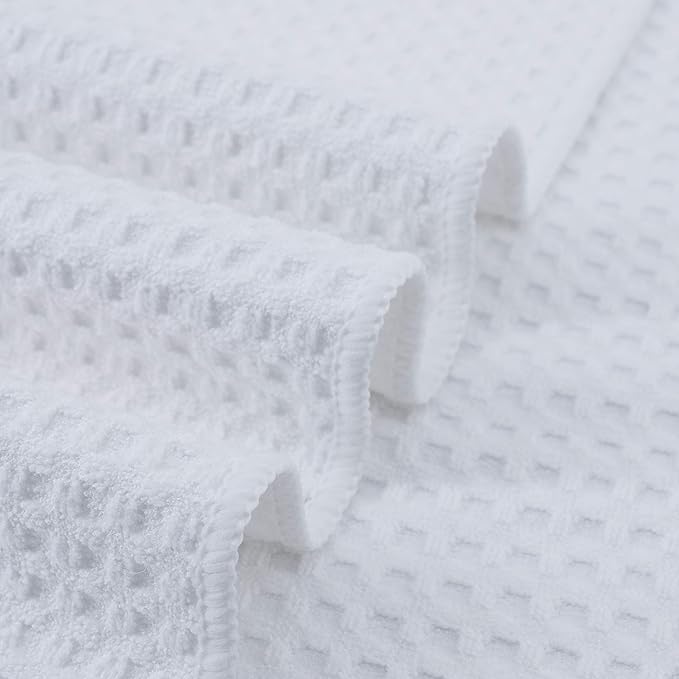 POLYTE Ultra Premium Microfiber Kitchen Dish Hand Towel Waffle Weave, 8 Pack - Image 3