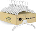 Quality Clear Plastic Hangers 100 Pack by QualityHangers