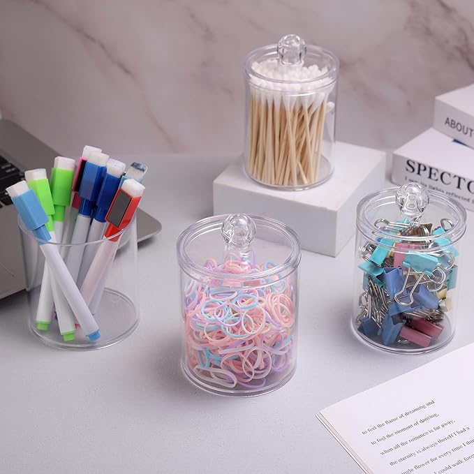 WEISHI 4 Pack Qtip Holder Dispenser - Image 7