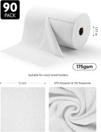 Fantasticlean Microfiber Cleaning Cloth Roll -90 Pack, Tear Away Microfiber - Image 5