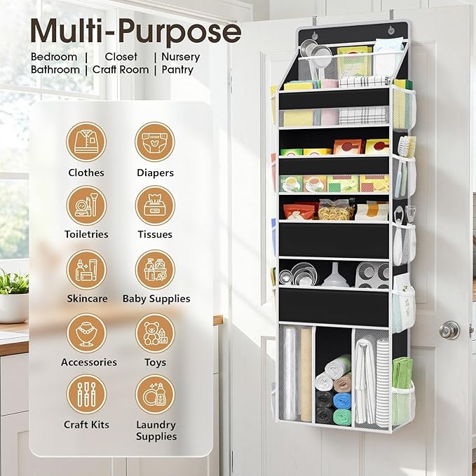 WISELIFE 5-Tier Over the Door Organizer - Image 7