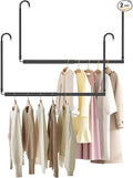 Hanging Closet Rod Adjustable Width Height Closet Rods by Luvenia