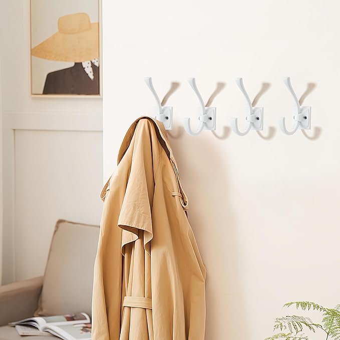 khtumeware Vintage Wall Hooks, 10 Pack Coat Hooks Hardware Towel Hooks - Image 4