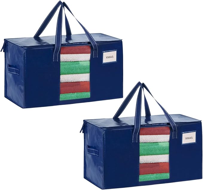 VENO 2 Pack Moving Bags, Comforter and Blanket Storage Bags by Veno