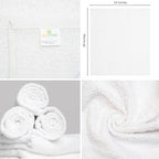 GOLD TEXTILES Bulk Pack 60 Pcs White Economy 15x25 Inches Basic Hand Towel - Image 3