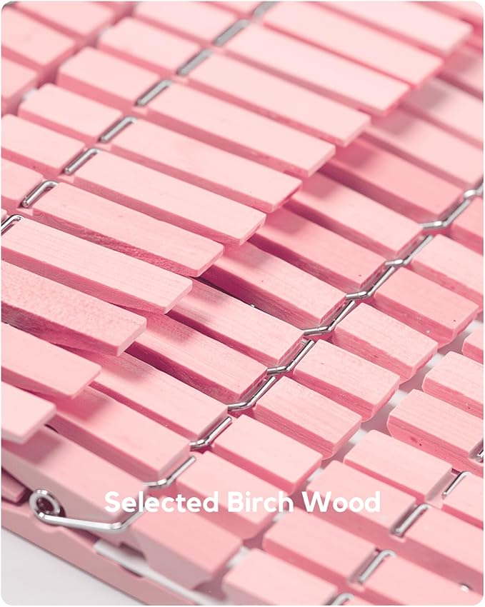 Clothes Pins Wooden Pink Colored Clothespins - Image 7
