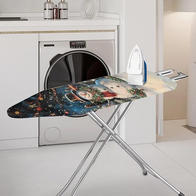 ZDCUSTOM Christmas Night Snowman Ironing Board Cover 13x52 Inch, Scorch & - Image 2