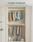 OROPY Industrial Pipe Clothes Rack Wall Mounted Set of 2, 38.4 inches Heavy - Image 8