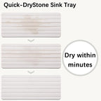 2 PCS Water Absorbent diatomite Coasters, 9.5" x 4" Water Absorbing Stone Tray - Image 5