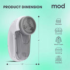 MOD Portable Fabric Shaver and Lint Remover, Reusable Pet Hair Remover - Image 6