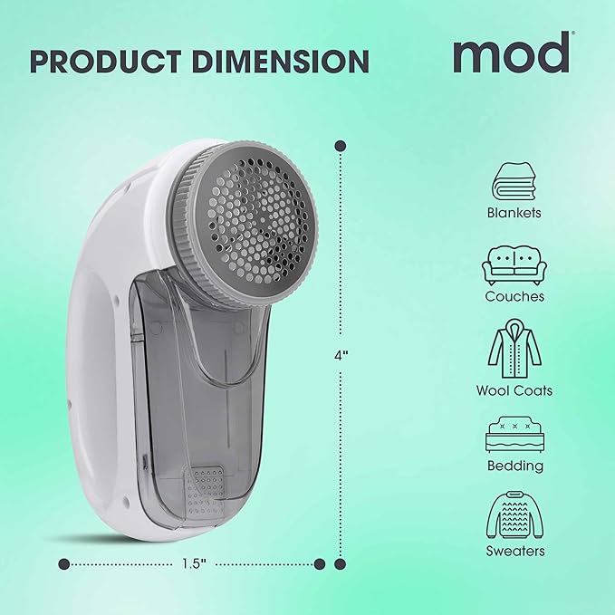 MOD Portable Fabric Shaver and Lint Remover, Reusable Pet Hair Remover - Image 6