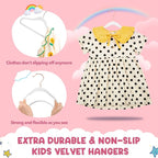 HOUSE DAY Velvet Kids Hangers 60 Pack, Premium Childrens Hangers - Image 3