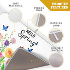 Hello Spring Flowers Green Dish Drying Mat 18 x 24 Inch - Image 4
