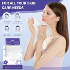 Face Towels, Disposable Face Towelette, Makeup Remover Dry Wipes 100 Count - Image 5