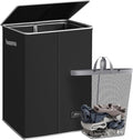 SOLEDI Laundry Hamper with Lid 130L Large & Tall Collapsible Laundry Basket by SOLEDI