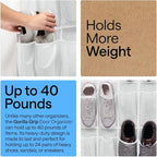 GORILLA GRIP Over the Door Shoe Organizer, 24 Extra Large Breathable Mesh - Image 3