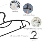 Plastic Clothes Hanger, Extra Thick Plastic Wide Shoulder Adult Slip Resistant - Image 5