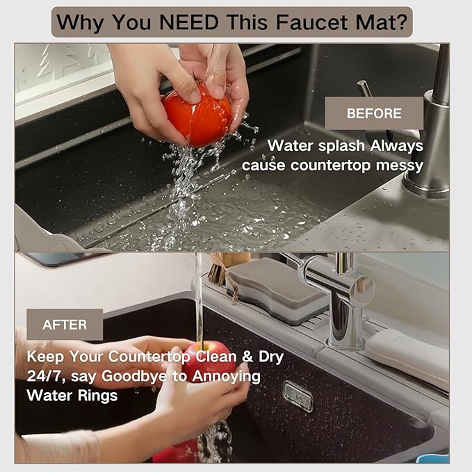 Diatomite Faucet Mat for Kitchen Sink - Image 4