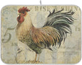 Farmhouse Rooster Dish Drying Mat 16 x 18 Inch by Sweetshow