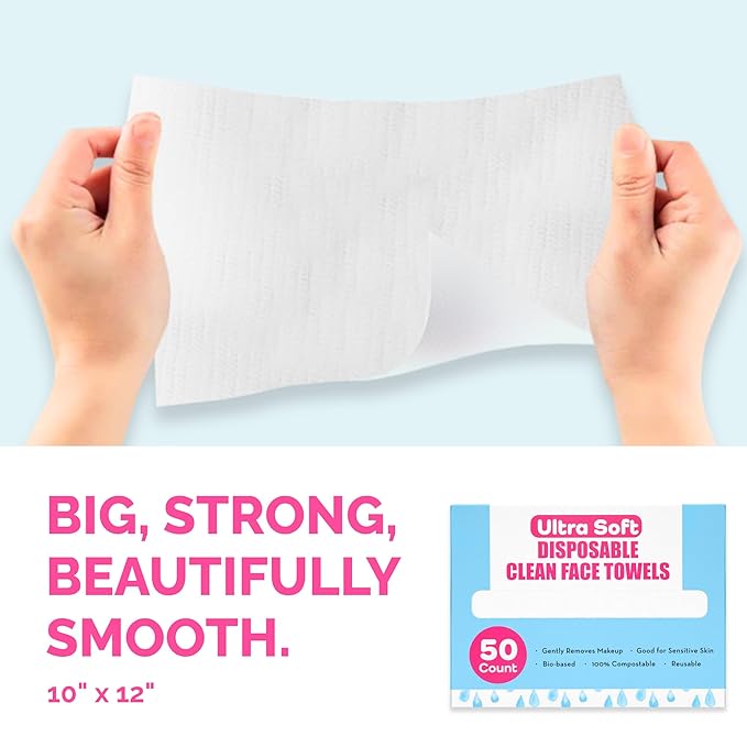 Elizabeth Mott Thank Me Later Disposable Face Towels – 100% Biobased Facial - Image 6