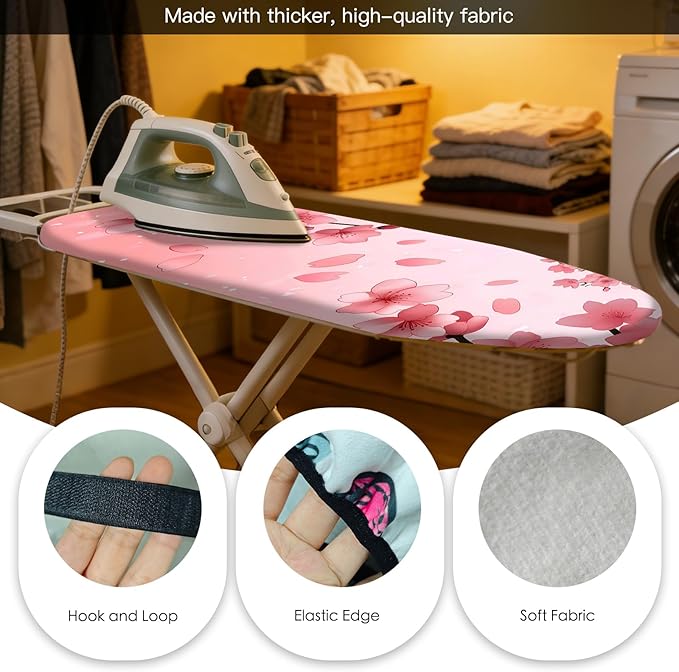 Nuxovilar Ironing Board Cover Needle Cotton 15x54 Inches | Ironing Board Cover - Image 5
