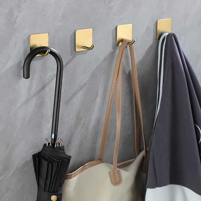 YIGII Adhesive Towel Hooks/Bathroom Hook, Non-Punching - Image 3