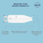 Encasa XO Ironing Board Cover and Pad 42"x14" - 4mm Felt Medium Iron Board - Image 4