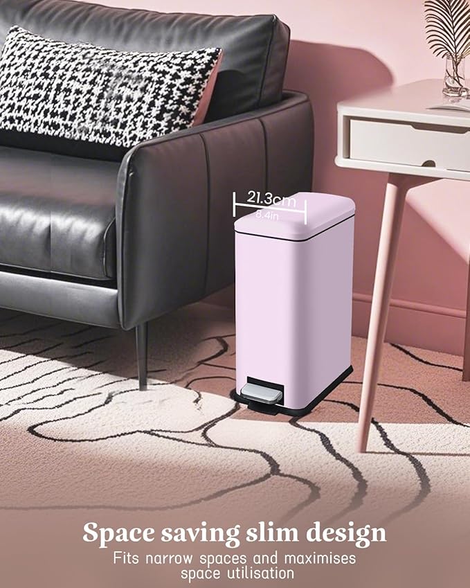 JM.YIPENG 17L Rubbish Bin, Pedal Bin - Image 2