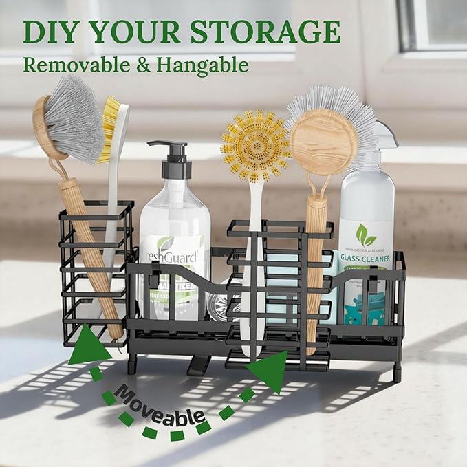 Sponge Holder for Kitchen Sink, Kitchen Sink Caddy - Image 4
